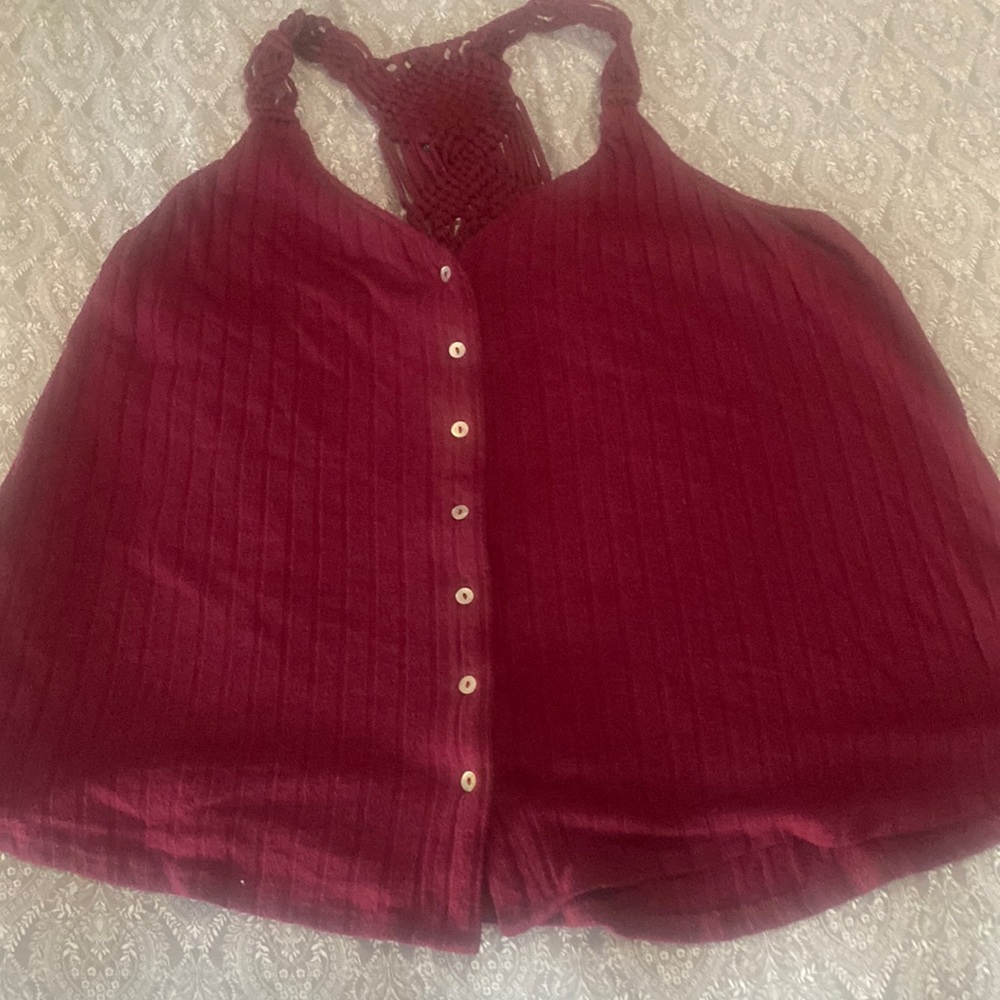 Maroon tank top